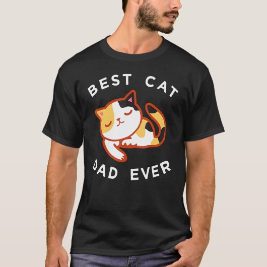 Lapjeskat Vader Beste Kattenvader Ooit T-shirt (Voorkant)