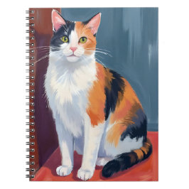 Lapjeskat | Waterverf Mooie Kitten Kat Huisdier Notitieboek