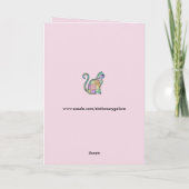 lapjeskat wenskaart kaart (Achterkant)