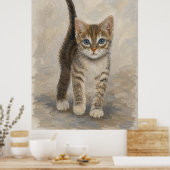 Lapjeskatje Poster (Keuken)