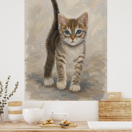 Lapjeskatje Poster (Keuken)