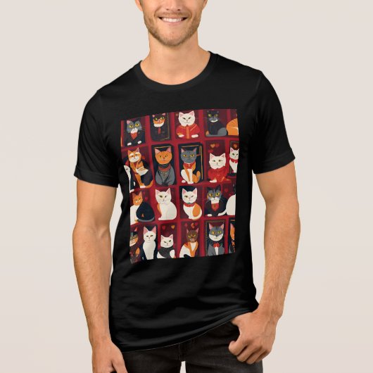 lapjeskatten AI-kunst T-shirt (Voorkant)