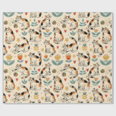 Lapjeskatten Naïeve Kunststijl Cadeaupapier (Vlak)