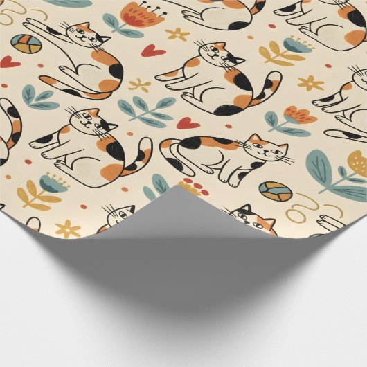 Lapjeskatten Naïeve Kunststijl Cadeaupapier (Hoek)