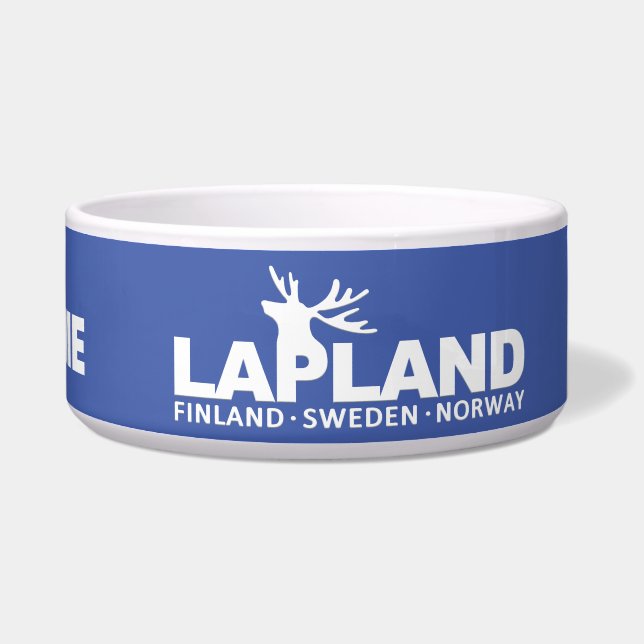 LAPLAND aangepaste tekst & kom voor kleurdieren (Rechts)