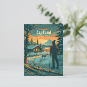 Lapland Finland Briefkaart (Staand voorkant)
