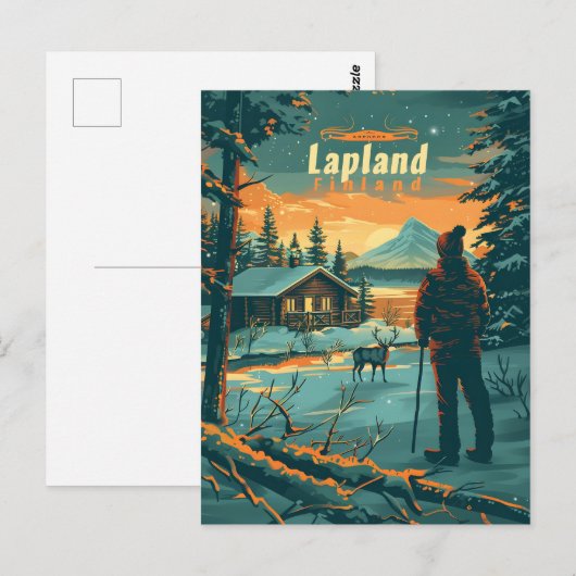 Lapland Finland Briefkaart (Voorkant / Achterkant)