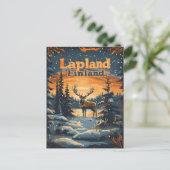 Lapland Finland Briefkaart (Staand voorkant)