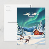 Lapland Finland Briefkaart (Voorkant / Achterkant)