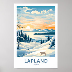 Lapland Finland Reisprint Poster
