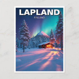 Lapland Finland Reizen Briefkaart