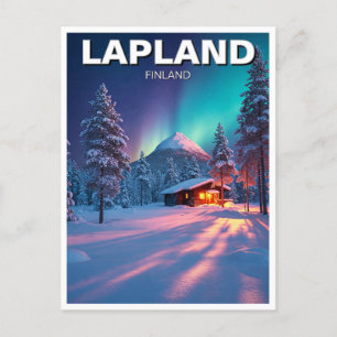 Lapland Finland Reizen Briefkaart