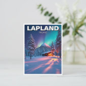 Lapland Finland Reizen Briefkaart (Staand voorkant)