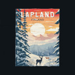 Lapland Finland Travel Art Vintage Fleece Deken<br><div class="desc">Lapland retro vector reisontwerp. Lapland is het noordelijkste gebied van Finland dat bekend staat om zijn uitgestrekte subarctische wildernis,  skigebieden en natuurverschijnselen.</div>