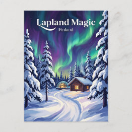 Lapland Finland wordt vaak afgekort tot Lapland, i Briefkaart