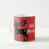 Lapland Girl Holds Reindeer Koffiemok (Voorkant links)