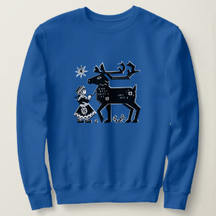 Lapland Girl Holds rendiersweatshirt Trui