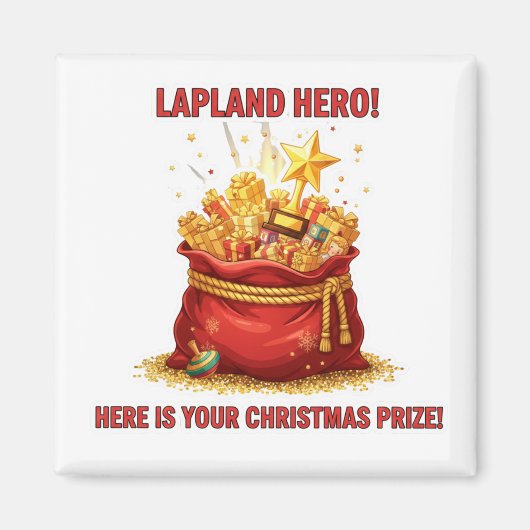 Lapland Hero Christmas Prize Reward Motivation Mag Magneet (Voorkant)
