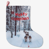 Lapland Kerstrendieren & Husky sledehonden Grote Kerstsok (Voorkant)