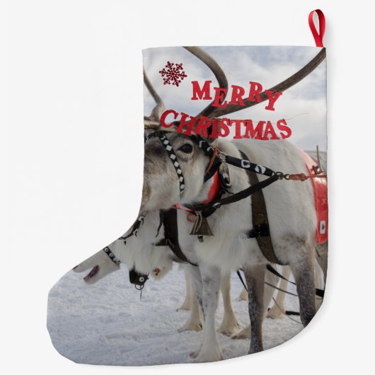 Lapland Kerstrendieren & Husky sledehonden Grote Kerstsok (Achterkant)