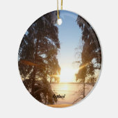 Lapland Landschap Keramisch Ornament (Links)