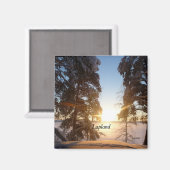 Lapland Landschap Magneet (Voorkant / Achterkant)