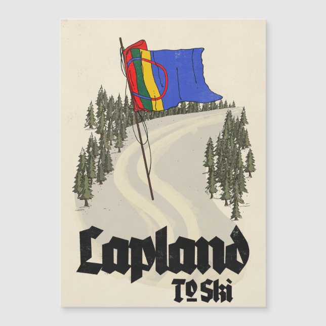 Lapland om te skiën (Voorkant)