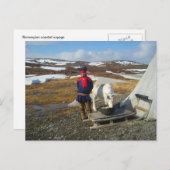 Lapland, regeling Sámi met tent en koe Briefkaart (Voorkant / Achterkant)