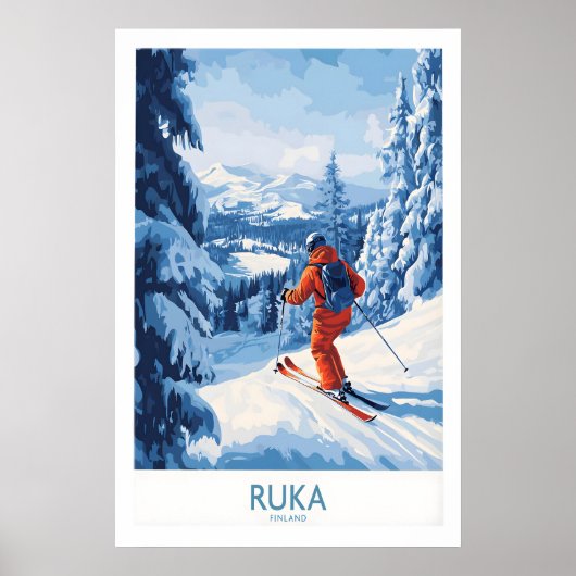 Lapland Skisfeer Muur Kunst 1 Poster (Voorkant)