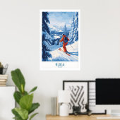 Lapland Skisfeer Muur Kunst 1 Poster (Thuiskantoor)