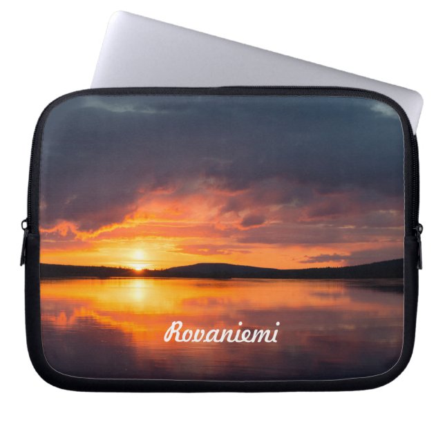 Lapland Sunset Laptop Sleeve (Voorkant)