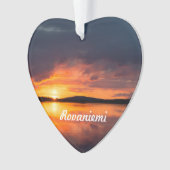 Lapland Sunset Ornament (voorkant)