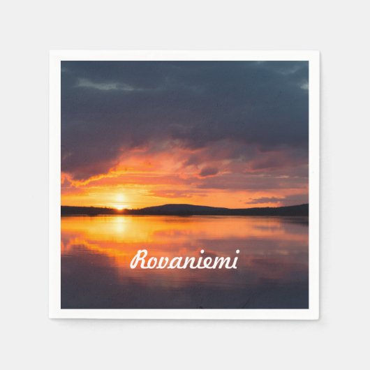 Lapland Sunset Servet (Voorkant)
