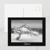 Lapland winter souvenir briefkaart (Voorkant / Achterkant)