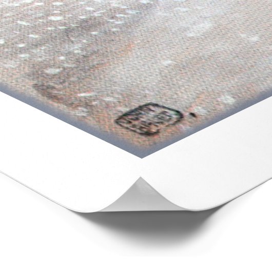 Laplanders in een storm poster (Hoek)