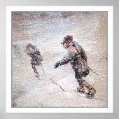 Laplanders in een storm poster (Voorkant)