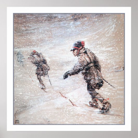 Laplanders in een storm poster (Voorkant)