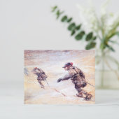 Laplanders in Snowstorm - Sneeuwstorm Lappar i Briefkaart (Staand voorkant)