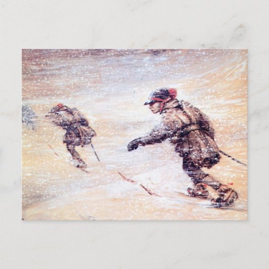 Laplanders in Snowstorm - Sneeuwstorm Lappar i Briefkaart (Voorkant)