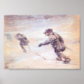 Laplanders in Snowstorm - Sneeuwstorm Lappar i Poster (Voorkant)