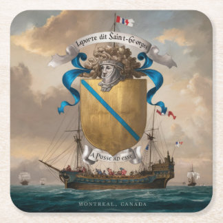 Laporte dit Saint Georges Wapen 4 Kartonnen Onderzetters