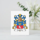 Laporte Family Crest Briefkaart (Staand voorkant)