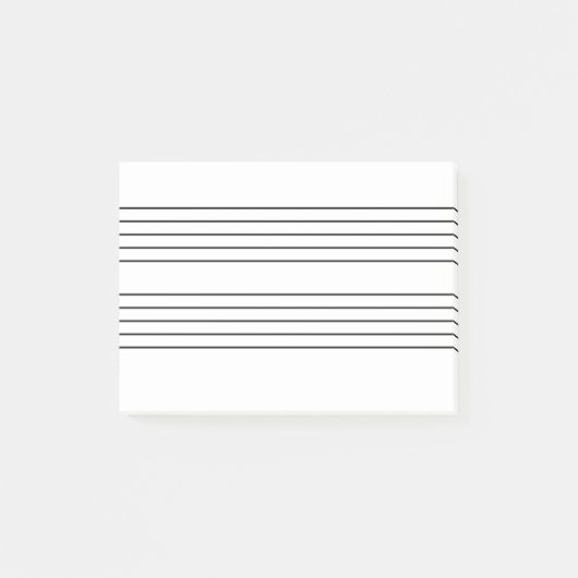 Lappad voor muziekpersoneel post-it® notes (Voorkant)