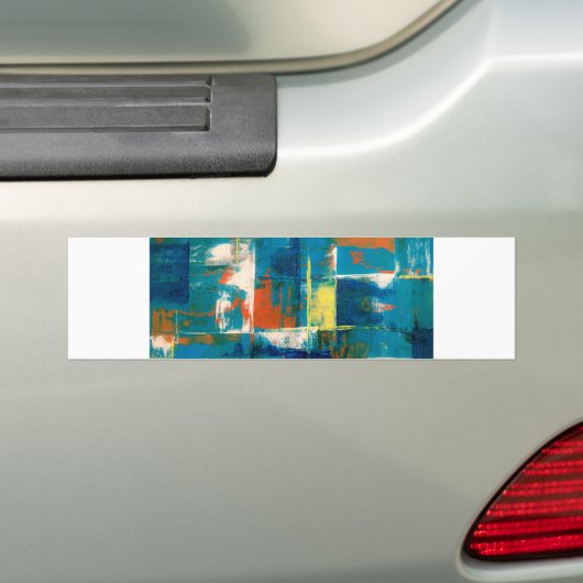 lappendeken bumpersticker (Op auto)