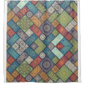 lappendeken douchegordijn (Voorkant)