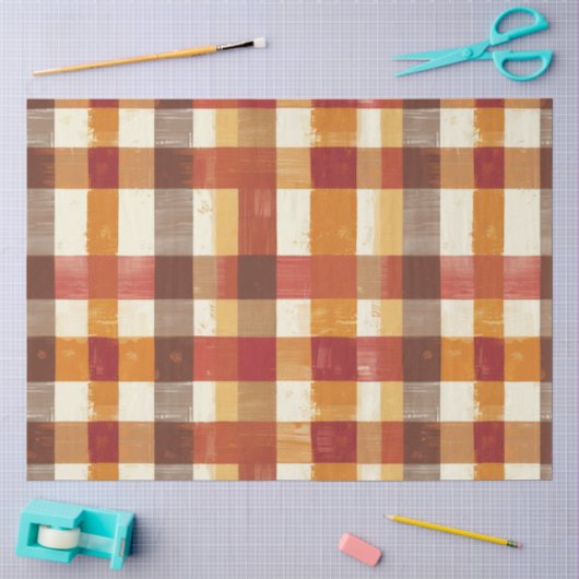 Lappendeken van thuis tissuepapier (Craft)
