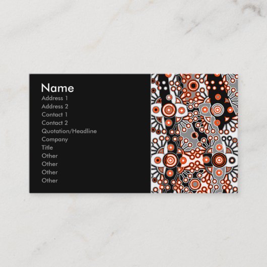 lappendeken visitekaartje (Voorkant)