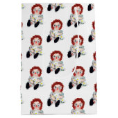 lappenpop met daisy boeket medium cadeauzakje (Achterkant)