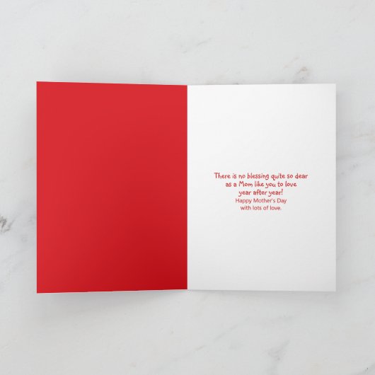  lappenpop voor Moederdag Kaart (Binnen)