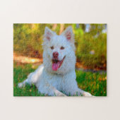 Lapphund Dog. Legpuzzel (Horizontaal)